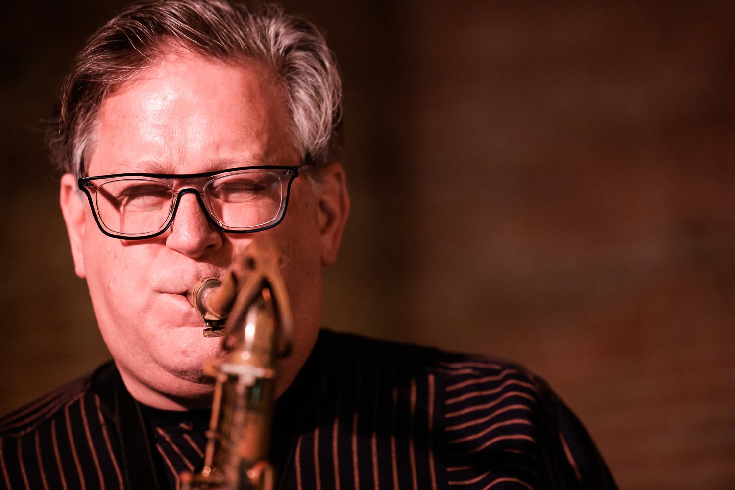Steve Griggs at Seattle Jazz Fellowship by Jim Levitt Close-Up
